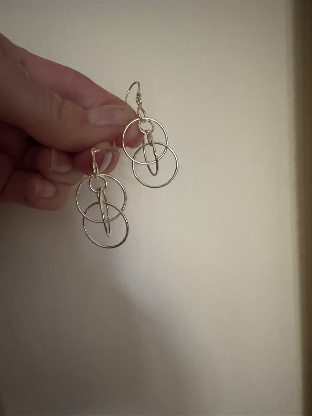 Gold-Tone Triple Hoop Drop Earrings - Women's Jewelry